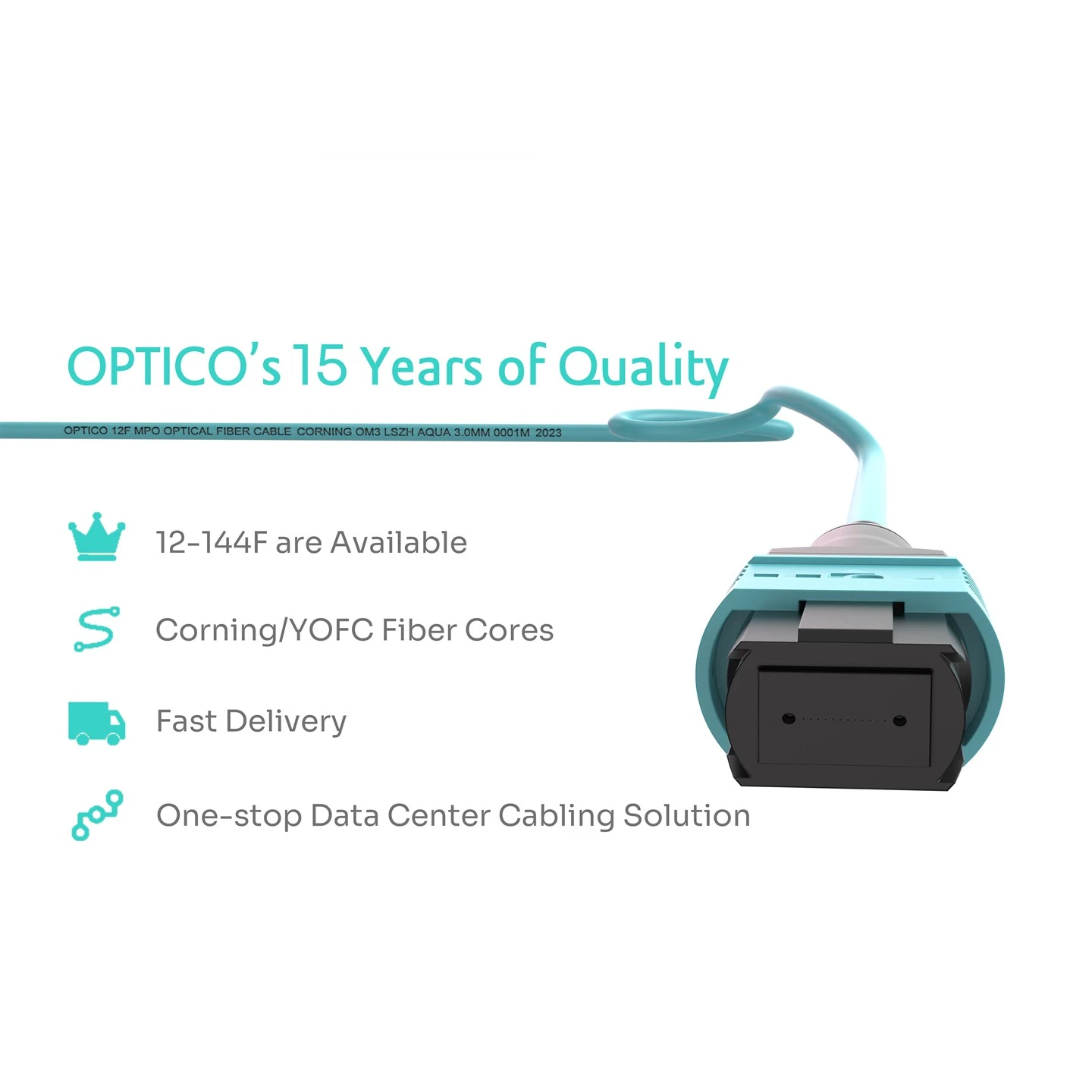 OM3 MPO Patch Cable 24 Cores OM3 MPO Patch Cable 24 Cores